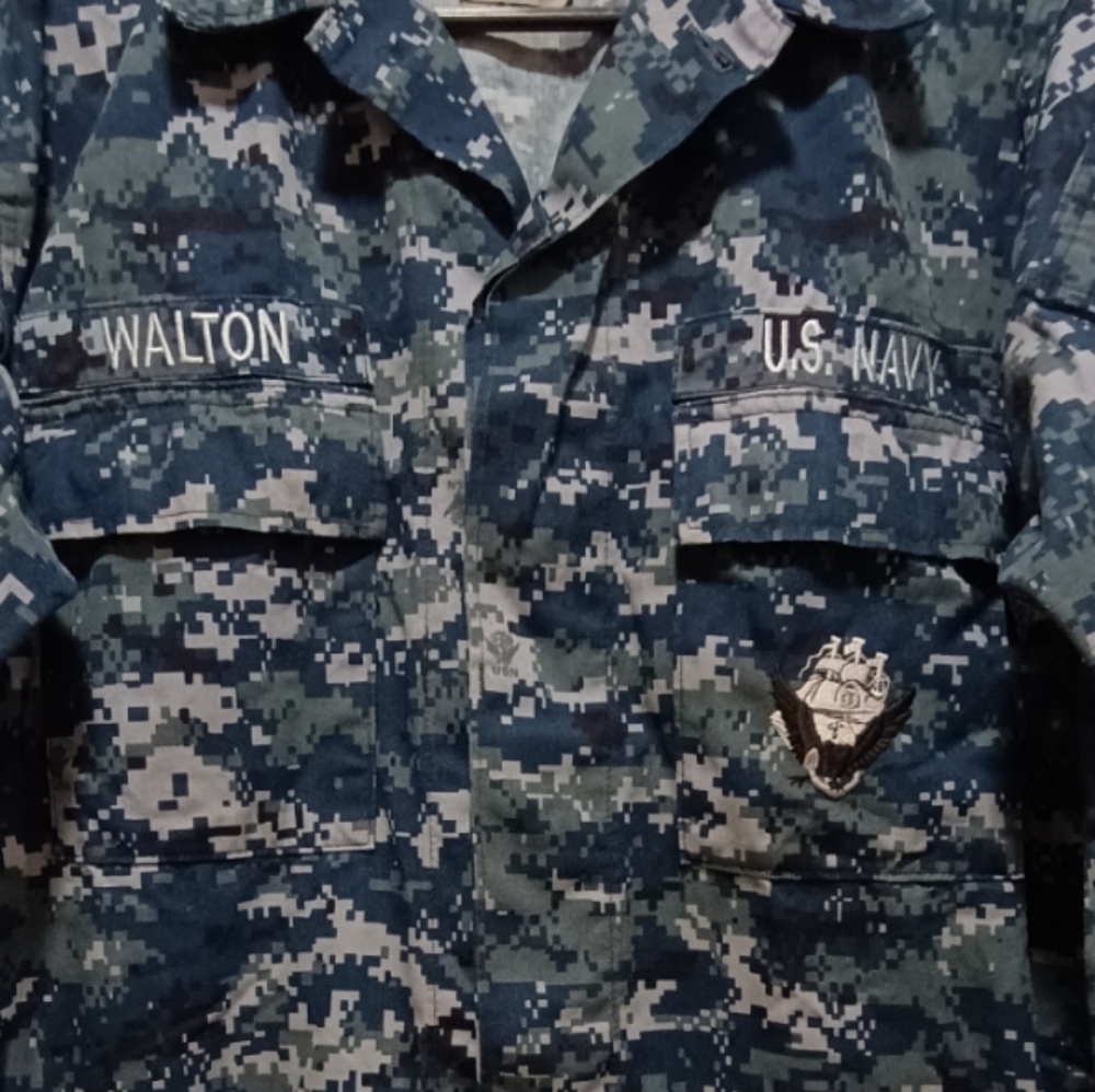 US Navy Camouflage Military Jacket - Picture 4 of 4